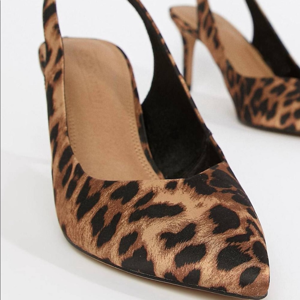ASOS Leopard Slingback shoes - Picture 2 of 5
